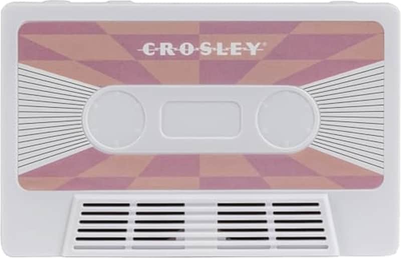Crosley CR3045WH-CH Cassette Tape Wireless Bluetooth Speaker, Pink Checkered image 1