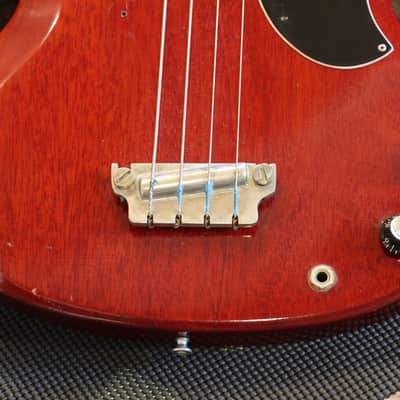 Vintage! 1962 Gibson EB-0 w/ OG Bakelite PUP Electric Bass Cherry Red + HSC image 5