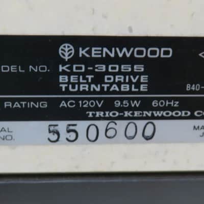 KENWOOD KD-3055 FULLY AUTO TURNTABLE / RECORD PLAYER SERVICED NEW BELT EXCELLENT image 16