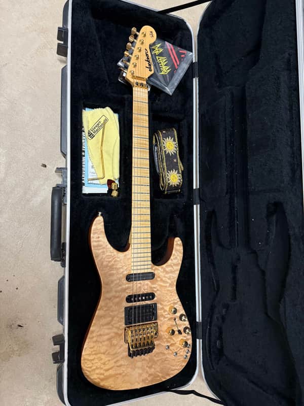 Jackson USA Series Phil Collen Signature PC1 2012 Satin Au Natural, Quilted Maple image 1