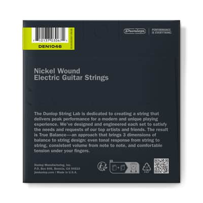 Dunlop DEN1046 String Lab Nickel-Plated Steel Electric Guitar Strings - Medium (10-46) image 2