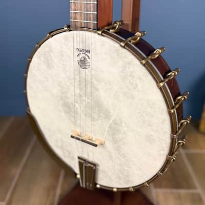Custom Vega Senator 19-Fret Tenor Banjo with Fiberskin head, Vintage Star Hardware and Marbled Fretboard image 19