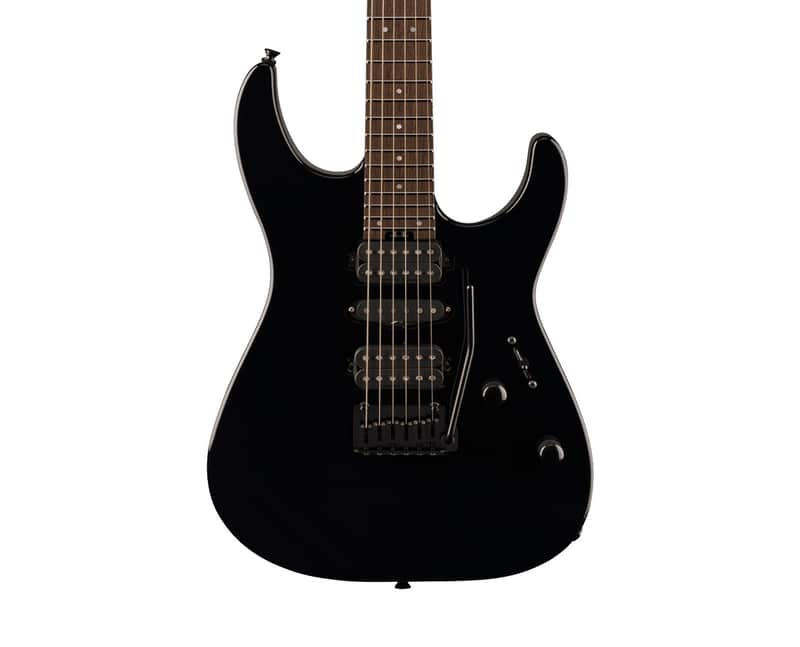 Used Charvel MJ DK24 HSH 2PT W Mahogany - Black w/Wenge FB image 1