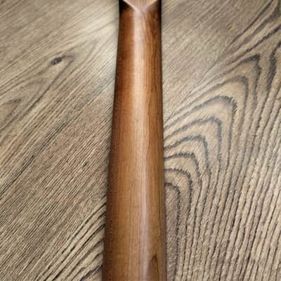 Left Handed Telecaster Compatible Roasted Maple and Rosewood Vintage Guitar Neck Nitro Satin 21 Fret Stainless Steel image 7