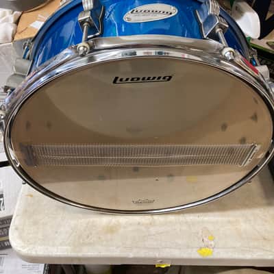 Ludwig Accent CS 2000s - Blue Sparkle Snare Drum 6.5x14 image 4