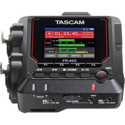 Tascam FR-AV2 32-Bit Float Field Recorder and Timecode Generator with Mixer image 8