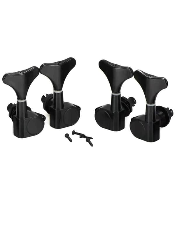 2R2L Sealed Bass Guitar Tuning Pegs Keys Machine Head Tuners for Precision Bass and Jazz Bass, Black image 1