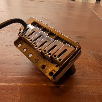 MannMade USA Tremolo Bridge With Trem Arm Heavy Block Chrome/Black 15.6Oz image 5