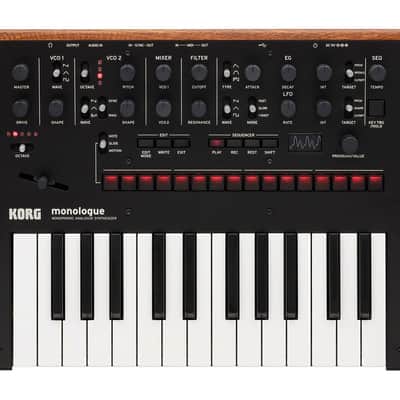 Korg Monologue 25-Key Monophonic Analog Synthesizer - Black image 1