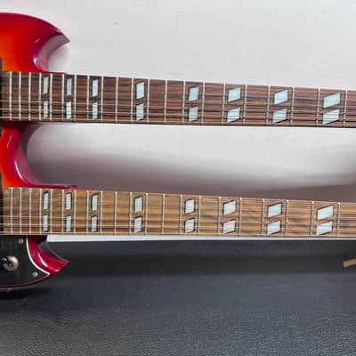 Galveston Double Neck Guitar  Cherry Red 6 string &12 string image 3