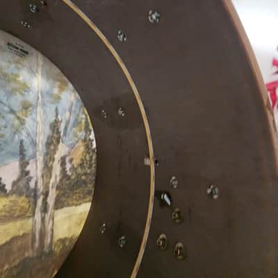 Majestic MIJ Bass drum/lamp 60's  - Red sparkle image 11