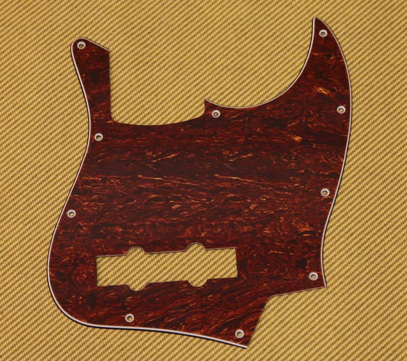 006-9953-000 Squier 3 Ply Tortoise Jazz J Bass Pickguard image 1