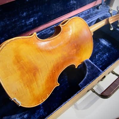 German Wolfgang Romer 4/4 Violin Joseph Guarnerius Markneukirchen Germany Circa-1930s-1940s-Light Brown Varnish image 9