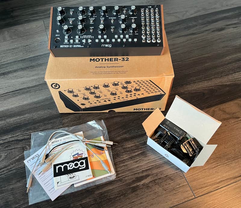 Moog Mother-32 Tabletop / Eurorack Semi-Modular Synthesizer 2015 - Present - Black image 1