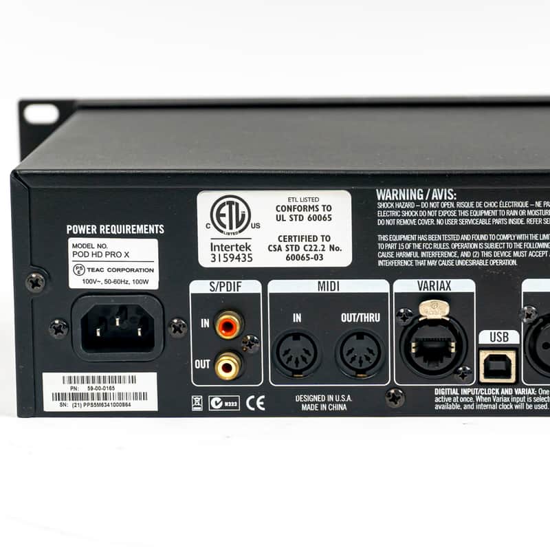 Line 6 POD HD Pro X Rackmount Guitar Processor – Studio-Grade Amp
