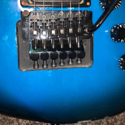 Vintage 1983 Kramer Pacer Blue burst electric guitar made in the usa image 5