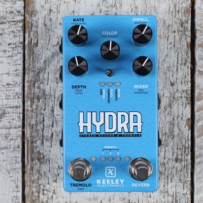 Keeley Hydra Stereo Reverb and Tremolo Pedal Electric Guitar Effects Pedal image 1