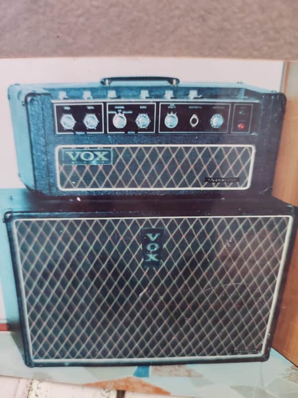 Vox Conqueror 2-Channel 30-Watt 2x12" Piggyback Guitar Amp 1967 - 1969 - Black image 1