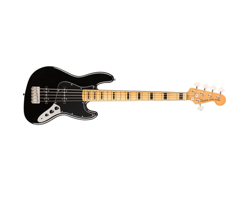 Squier Jazz Bass V CV 70s MN BLK image 1