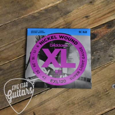 D'Addario EXL120 Nickel Wound Electric Guitar Strings Super Light 09-42 image 2