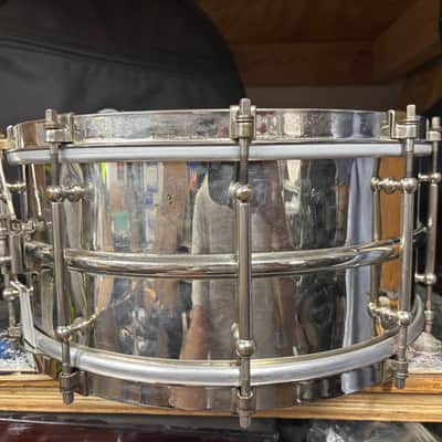 Ludwig 1930’s Heavy Brass 6.5x14 Snare Drum image 4