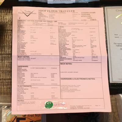 2021 Fender Custom Shop Vintage '51 Precision Bass Relic Nocaster Blonde Limited + COA OHSC image 13