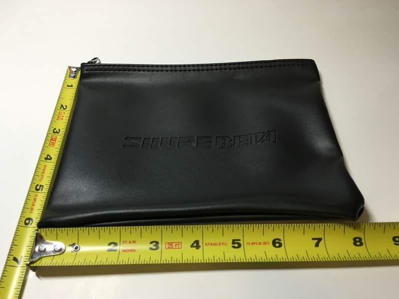 Shure 95A2324 Square Vinyl Zipper Bag Protective Storage for Beta 52A - 8''x6'' long NEW image 1