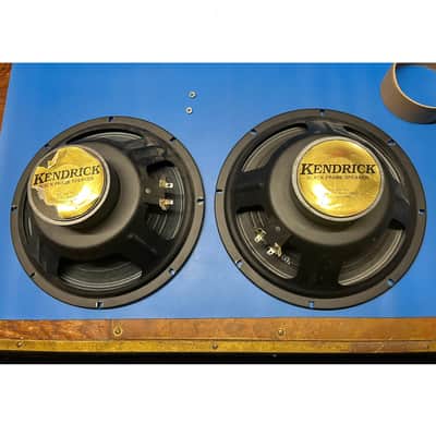 Pair of Kendrick Black Frame 10" Guitar Speakers image 1