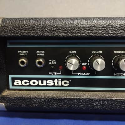 Acoustic B600H 600W Bass Amp Head Speakon and 1/4" Speaker Outputs Tested Good image 5