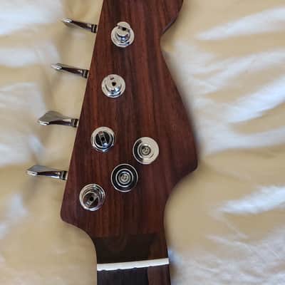 $575 Warmoth Deluxe 5 in line Jazz Bass neck in Rosewood - Ziricote fretboard plus Gotoh GB7 tuners image 3
