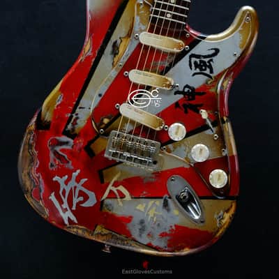 Fender Stratocaster Kamikaze Series 2nd Edition by EGC Aged heavy Relic image 9