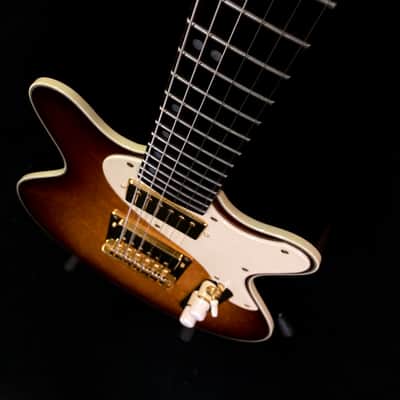 Holzknecht Guitars Harlan, Birdseye Maple Top, Boutique, Custom Shop Chambered Double Cut, Benedetto image 14
