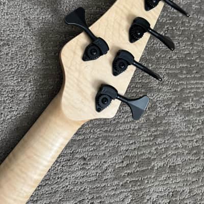 Miguel Di Carlo Orfeo Custom Faso Model 5-String Bass (2026) Spalted Maple w/strap and gig bag - VIDEO! image 7