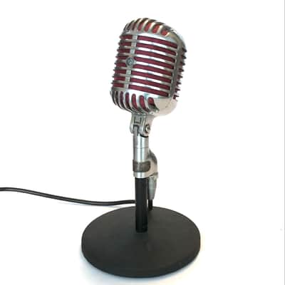 Rare Vintage 1940’s Shure Model 55CV "Fat Boy” Unidyne Microphone with Stand - “Elvis Mic”. image 1