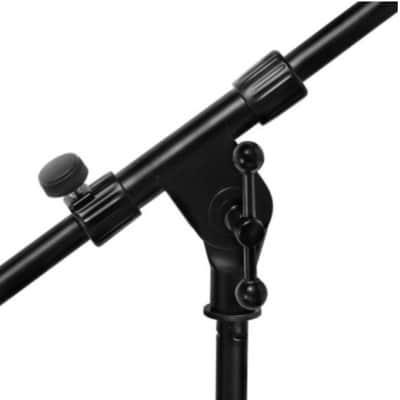 On-Stage MS7411B Drum/Amp Tripod Mic Stand with Boom 2020 Black image 3