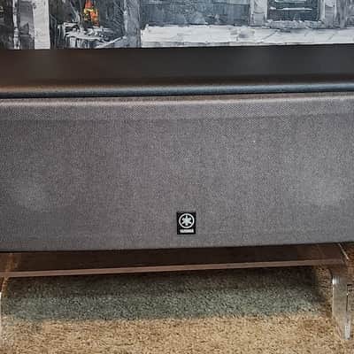 Yamaha Yamaha NS-AC40X 2-way acoustic suspension center channel speaker 90s  - Black veneer image 1