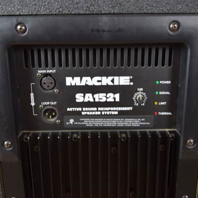 Mackie SA-1521 powered PA speakers excellent-used speakers for sale image 7