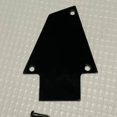 1990's Japan Ibanez RG Series Guitar Black Factory Truss Rod Cover 1 Ply image 2