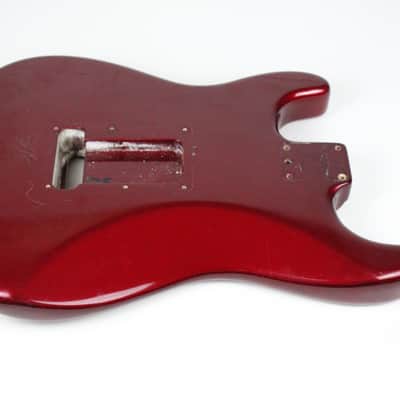 2000 Fender Big Apple Stratocaster BODY Candy Apple Red American USA Made Lightweight 4.2 LBS image 14