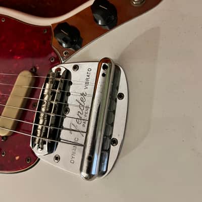 Fender Mustang 1966 - Olympic White Rare A neck 1 1/2” Small Thin Neck image 4
