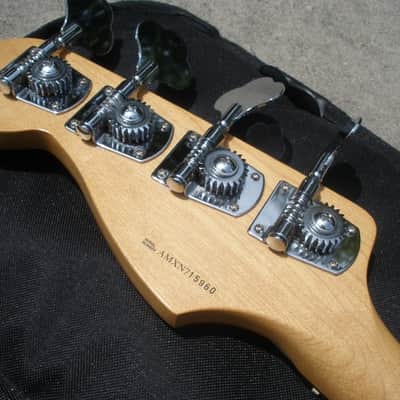 1997 Fender California Series Precision Bass Special USA - Candy Apple Red w Gold Guard - Clean! image 4