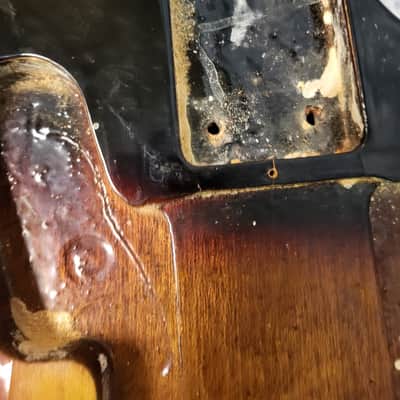 Vintage 1960's Tele-Star Kawai Made Japan Solid Wood Electric Guitar Body Luthier Parts image 3