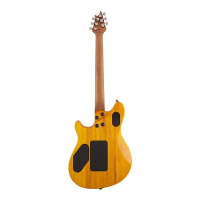 EVH Wolfgang WG Standard QM Baked Maple Fingerboard - Transparent Amber image 5