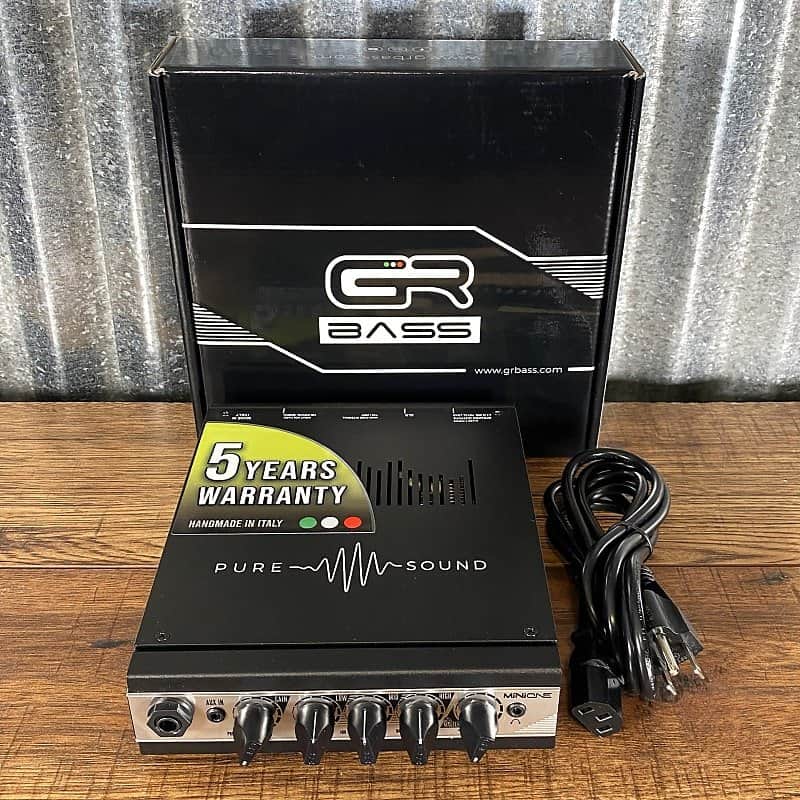 GR Bass MINI One 350 Watt Ultra Compact Bass Amplifier Head Black image 1