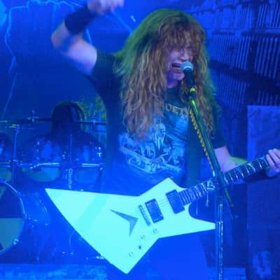 Dave Mustaine's Explorer MEGADETH Artist Owned Stage Played - Dean USA Custom Shop XO Heavy Relic Vintage Aged Signed Korina Neck Guitar image 8
