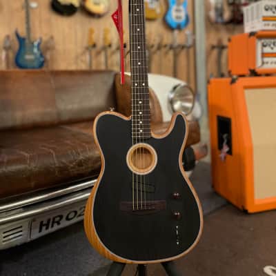 Fender Acoustasonic Player Telecaster Brushed Black image 1