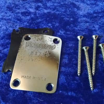 1982 Kramer Neck Plate "B" Series w/screws and back pad. image 1