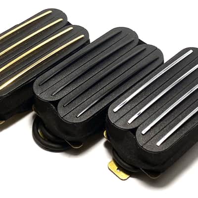 Quad Rail Humbucker by Dragonfire, Hot 4 Blade Rail Passive 23K Pickup ~ Black w/ Chrome Rails image 5