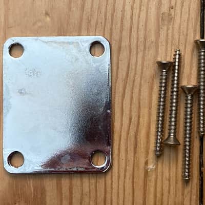 Fender Jazz Bass Guitar Neck Plate 2002 Mexico Mexican MIM image 3