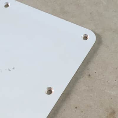 Vintage Fender Guitar Back Plate Tremolo Cover Strat 1 Ply Parchment NOS Relic image 5